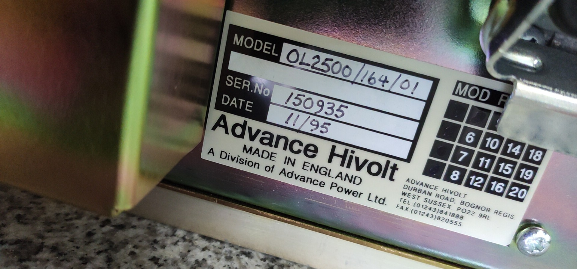 高压电源维修-Advance Hivolt